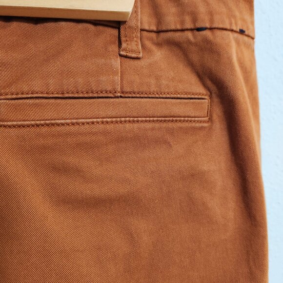 J Crew High Rise Girlfriend Chino Relaxed Burnt Orange Size 6 - Picture 3 of 6